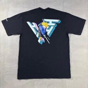 Hypland x Dragon Ball Z Future Trunks Black Graphic T-Shirt Mens Medium USA
